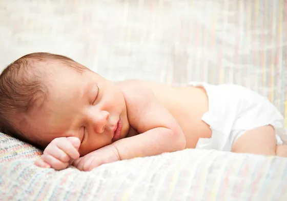 A baby resting peacefully at Liddle Adventures Learning Academy